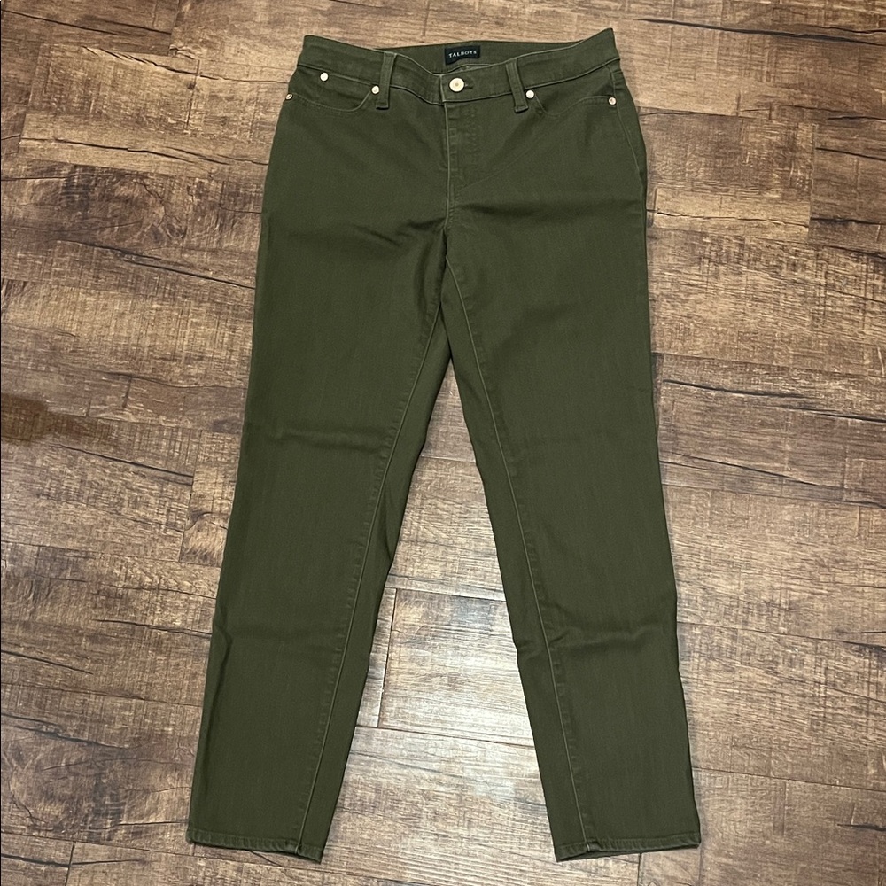 Talbots Olive Slim Ankle Jeans Size 4